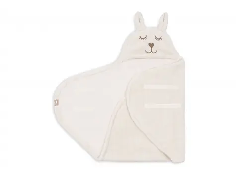 Jollein Cloudy Rib Oatmeal Bunny Swaddle / ab 0 Monaten (0-13 kg)