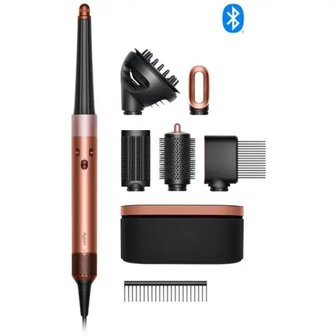 Dyson Airwrap HS08 ID Curly + Coily - Amber Silk (Geschenkedition) / Haartrockner / 1300 W / Ionisator / 3 Temperaturstufen / 3 Geschwindigkeitsstufen