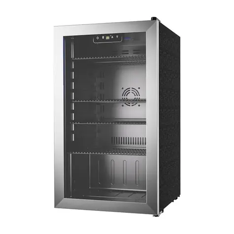 Euhomy BR001 Getränkekühlschrank / bis zu 126 Dosen / LED-Beleuchtung