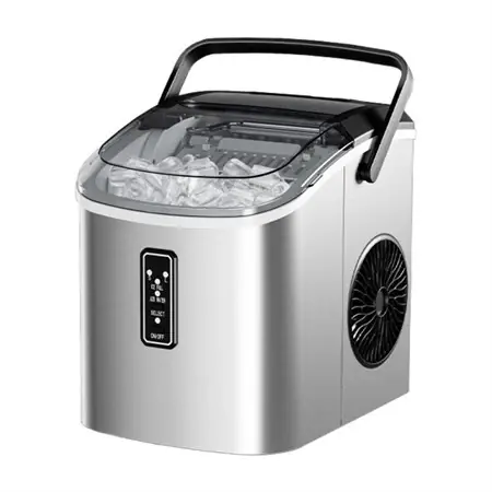 Euhomy IM008 Eiswürfelbereiter silber / 220-240 V / Touch-Bedienung / Tageskapazität: 12 kg Eiswürfel