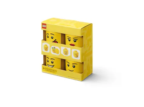 LEGO® Aufbewahrungsset 43330801 Aufbewahrungskopf (Mini) Multipack 4 Stück