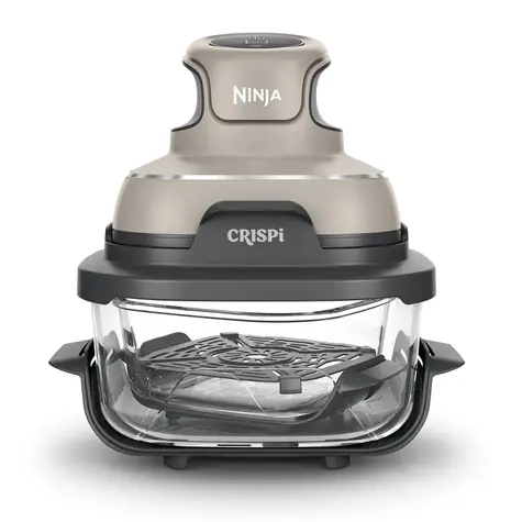 Ninja Crispi FN101EUST beige / Heißluftfritteuse / 1700 W / 3,8 l / 4 Funktionen / 70 °C - 185 °C