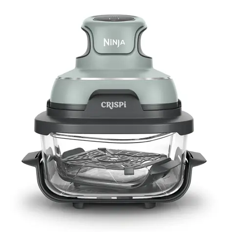 Ninja Crispi FN101EUSG grün / Heißluftfritteuse / 1700 W / 3,8 l / 4 Funktionen / 40 °C - 240 °C