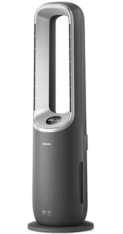 Philips Series 8000 AMF870 3-in-1 Luftreiniger, grau, für Räume bis zu 70 m, HEPA-Filter
