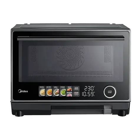 Midea MSO25H schwarz / Multifunktionsbackofen 4-in-1 / 900 W / 25 l 