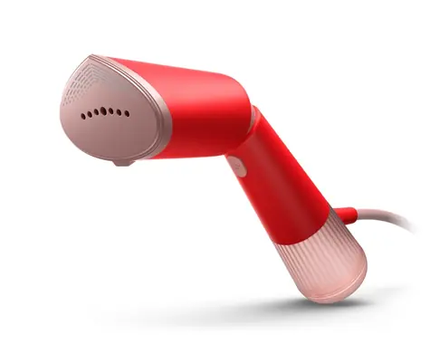 Philips STH5020/40 Serie 5000 rot / Handdampfgarer / 1400 W / 120 ml / 2 Dampfstufen