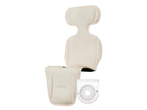 Ausgepackt - Mima Kinderwagenauflage mit Belüftung Flo Beige / ausgepackt