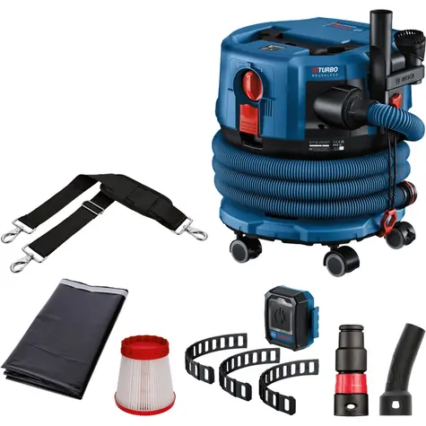 BOSCH GAS 18V-12 MC Professional / Akku-Industriesauger / 18 V / 12 l / Trocken- und Nassreinigung / Ohne Akku und Ladegerät