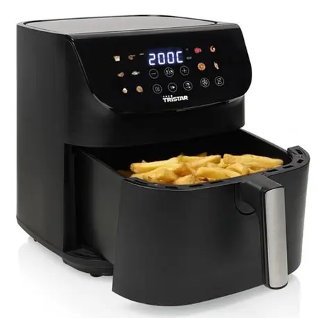 Tristar FR-9073 schwarz / Heißluftfritteuse / 1800 W / 9 l / 30 °C - 200 °C / 12 Programme
