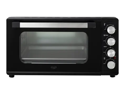 Adler AD 6030 schwarz / Elektrobackofen / 42 l / 0 °C - 230 °C / 12 Programme / 2000 W
