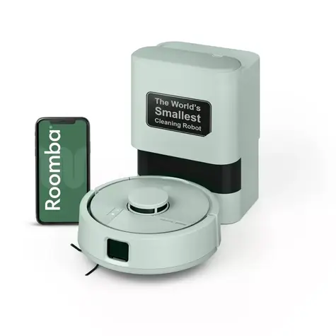 iRobot Roomba Mini Combo + AutoEmpty Dock, hellgrün / Saugroboter / Saugen & Wischen / 2.400 mAh / WLAN