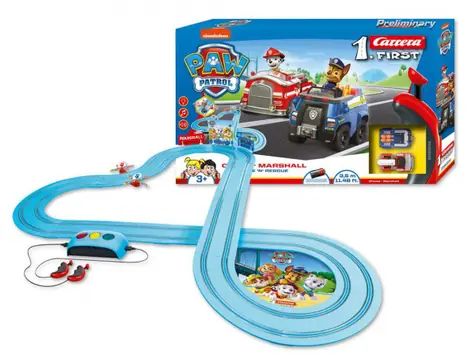 Carrera 63032 FIRST Paw Patrol Race 'N' Rescue / Autostrecke / Streckenlänge 3,5 m / ab 3 Jahren