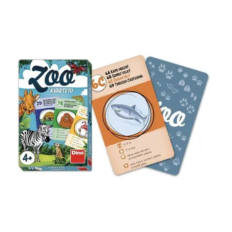 Dino Karten - Zoo - Quartett / Spieleranzahl: 3-6 / ab 4 Jahren