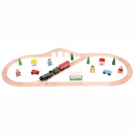 Bigjigs Rail Holzeisenbahngleis Flying Scotsman / 40 Teile / ab 3 Jahren