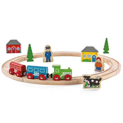 Bigjigs Rail Meine erste Eisenbahnstrecke / 20 Teile / ab 3 Jahren