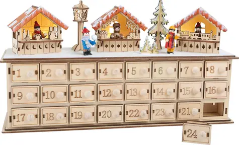 Small Foot Holz-Adventskalender Weihnachtsmärkte