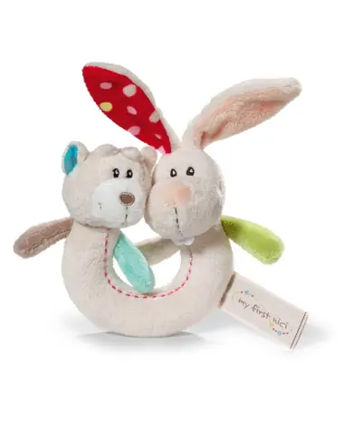 Nici - Rasselhase mit Teddybär / ab 3 Monaten