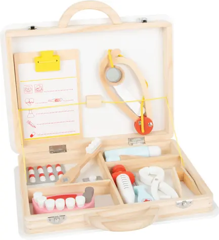 Small Foot Kinderarztkoffer für kleine Zahnärzte 2in1 / ab 3 Jahren