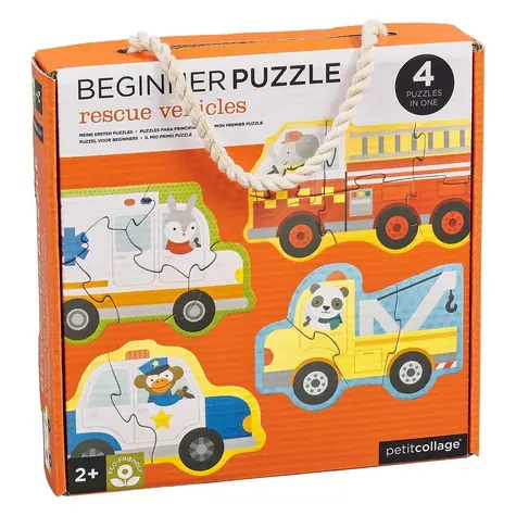 Petit Collage Puzzle Rettungsfahrzeuge / ab 2 Jahren