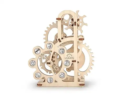 Ugears 3D-Mechanik-Puzzle aus Holz Dynamometer / ab 14 Jahren / 48 Teile / Schwierigkeit: leicht