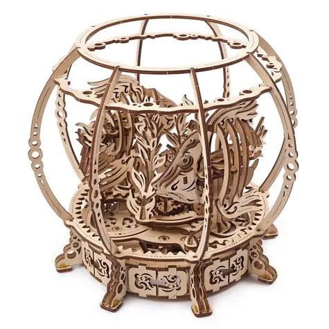 Ugears 3D-Holzpuzzle Mechanisches Aquarium / ab 14 Jahren / 325 Teile / Schwierigkeit: mittel