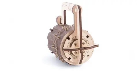 Ugears 3D-Mechanik-Puzzle aus Holz Burg / ab 14 Jahren / 34 Teile / Schwierigkeit: leicht