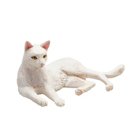 Mojo Animal Planet Weiße Katze liegend / ab 3 Jahren