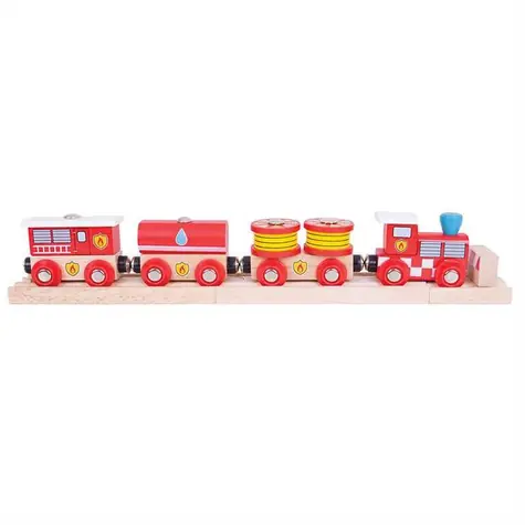 Bigjigs Rail Feuerwehrzug + 3 Gleise / ab 3 Jahren