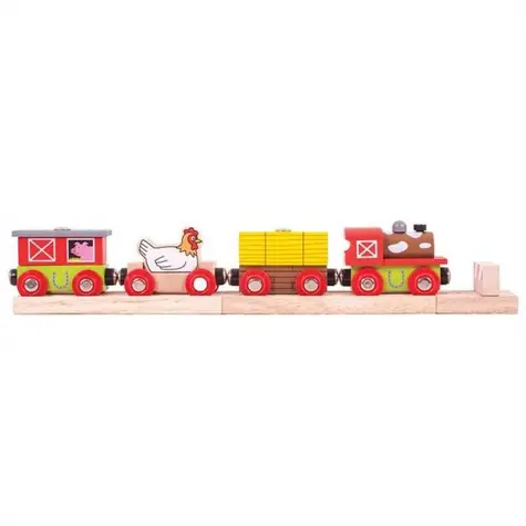 Bigjigs Rail Farm Train + 3 Gleise / ab 3 Jahren