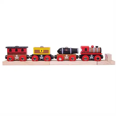 Bigjigs Rail Piratenzug + 3 Gleise / ab 3 Jahren