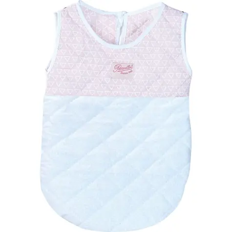 Petitcollin Schlafsack rosa-weiß für Puppen 36-40 cm / ab 18 Monaten