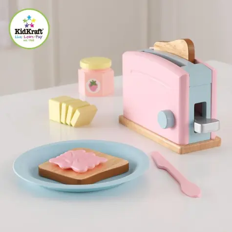 KidKraft Espresso-Toaster-Set Pastell / ab 3 Jahren