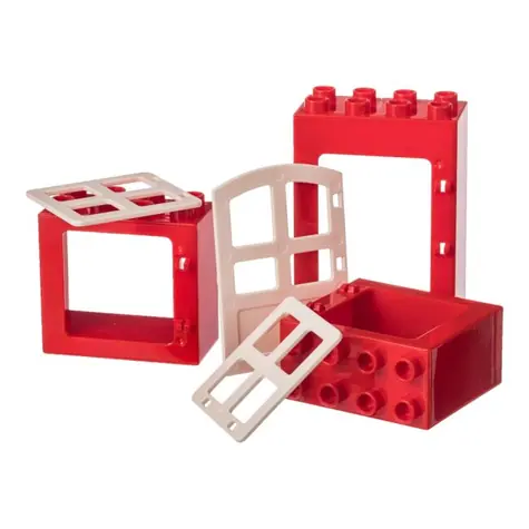 LW Toys Kreativset Fenster und Tür BRICKS / Lego- kompatibel / 3-teilig 