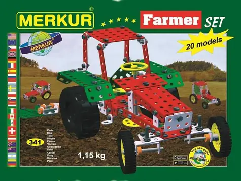Merkur Bauernset / 341 Teile / 20 Modelle / ab 6 Jahren
