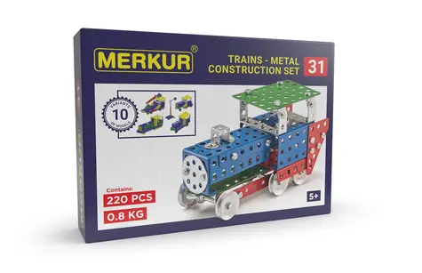 Merkur 031 Eisenbahnmodelle / 220 Teile / 10 Modelle / ab 5 Jahren