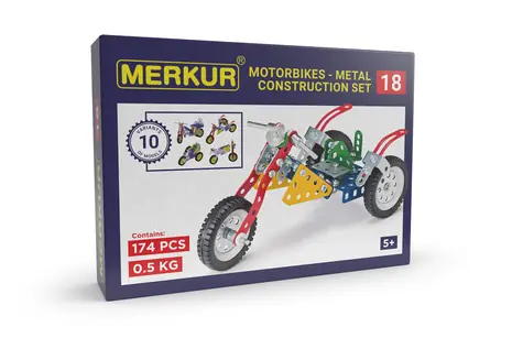Merkur 018 Motorräder / 174 Teile / 10 Modelle / ab 6 Jahren