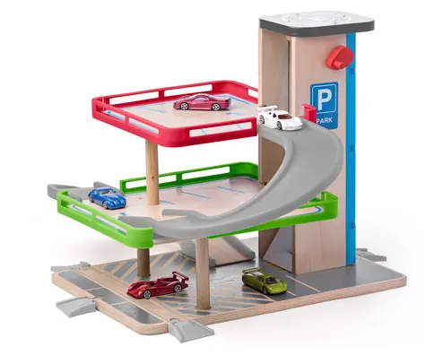 Woody Garage mit Lift und Zubehör - Holz/Kunststoff / ab 3 Jahren