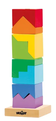 Woody Bunter Faltturm - Puzzle / ab 2 Jahren