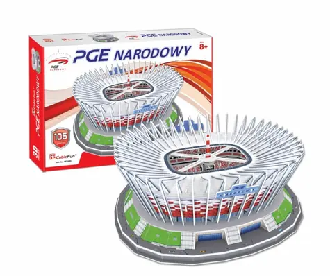 CubicFun Puzzle 3D Nationalstadion in Warschau / 105 Teile / 31 x 27 x 12,5 cm / ab 8 Jahren