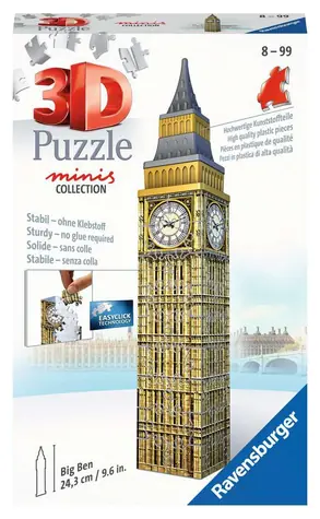 Ravensburger 3D Puzzle Mini Building - Big Ben / 54 Teile / 12 x 18 x 4 cm