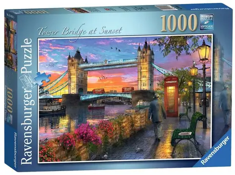 Ravensburger Sonnenuntergang an der Tower Bridge / 1000 Teile / ab 12 Jahren