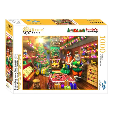 Brain Tree Puzzle Santa's Workshop / 1000 Teile / ab 14 Jahren