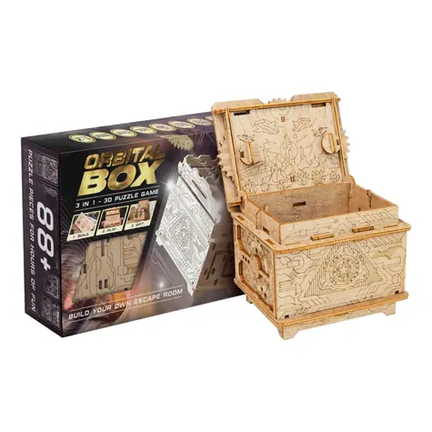 EscapeWelt 3D mechanisches Holzpuzzle Orbitalbox / Schwierigkeitsgrad: hoch / ab 14 Jahren
