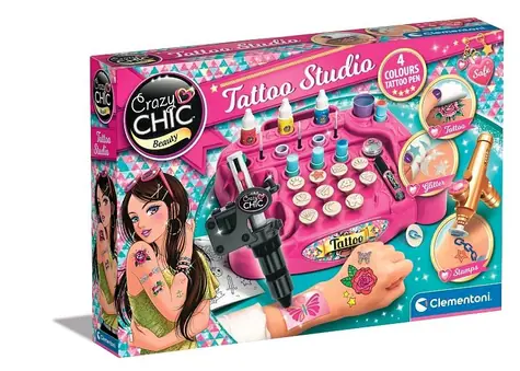 Clementoni Crazy CHIC - Kreativset - Tattoostudio / ab 6 Jahren
