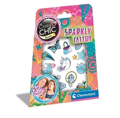 Clementoni Crazy CHIC - Kreativset - Glitzertattoos / ab 6 Jahren