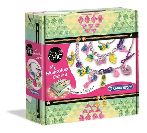 Clementoni Crazy CHIC - Bunte Anhänger und Armbänder / ab 7 Jahren