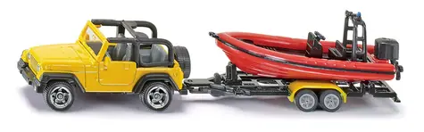 Siku Blister - Jeep mit Boot / ab 3 Jahren