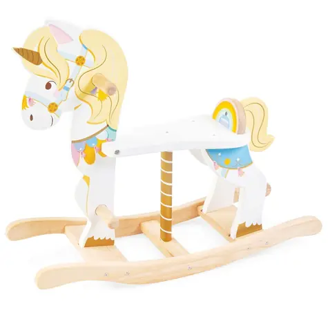 Le Toy Van Petilou Schaukeleinhorn aus Holz / 65 x 54,5 x 23,5 cm / ab 12 Monaten