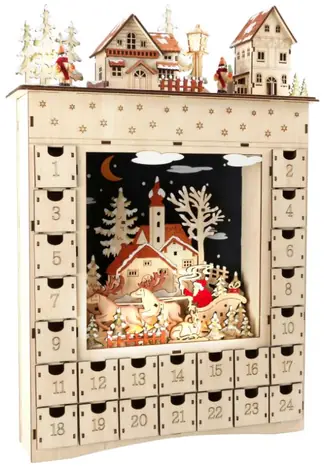Small Foot Adventskalender Wintertraum aus Holz / 2x AA