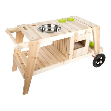 Small Foot Feldküche aus Holz / Maße: 104x59x54 cm / Arbeitsflächenhöhe: 54 cm / ab 3 Jahren